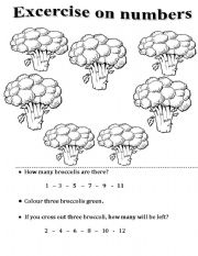 English Worksheet: Number worksheet