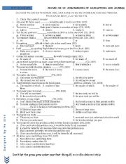 English Worksheet: Comaparision :Multiple choice