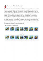 English Worksheet: The rubber boat trip