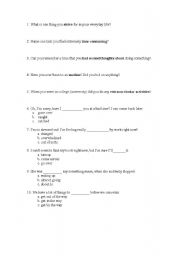 English worksheet: TOEFL Vocabulary 2