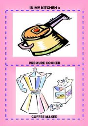 English Worksheet: In my kitchen 3: flash-cards 3/3