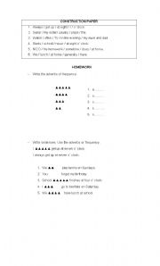 English Worksheet: Adverbs of frequency