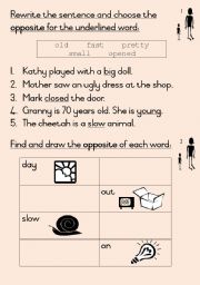 Antonyms - set of 16 work cards