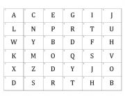 English Worksheet: 6 in a row