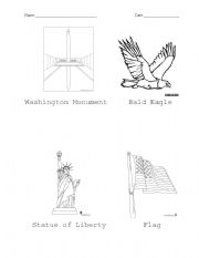 English worksheet: Patriotic Symbols