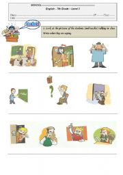 English Worksheet: Classroom Language