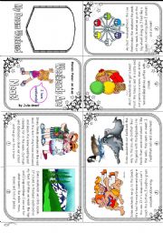 English Worksheet: Phonics Mini Book #11. Long E Sounds: ea/ee. Weekends Are Neat. First page color, second mainly grayscale, third text upright.