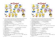 English Worksheet: The Simpsons Family with Have/Has got