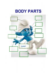 English Worksheet: Clumsy Body Parts