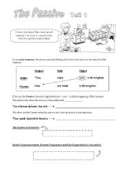 English Worksheet: Passive voice