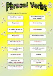 !!! Phrasal Verbs !!!