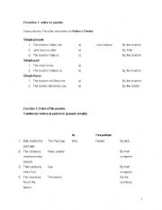 English worksheet: Passive Voice 