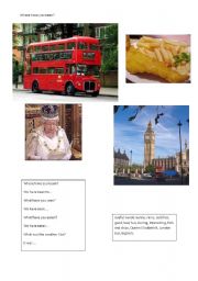 English Worksheet: Where have you been? London