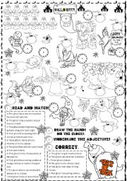 English Worksheet: halloween