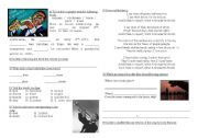 English Worksheet: What a wonderful world