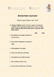 English worksheet: brementown musicians 2