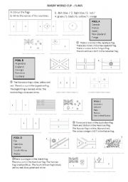 English Worksheet: Rugby World Cup flags