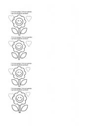 English Worksheet: I love you granny coloring page and poem