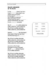 English worksheet: YELLOW SUBMARINE