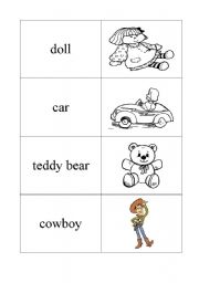 English worksheet: Memory - toys
