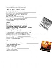 English worksheet: True Love by SOja