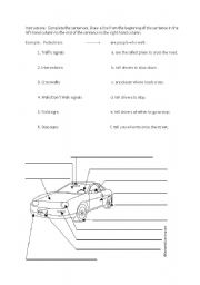 English Worksheet: Cars worsheet