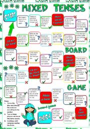 Verb be board with cards game  English grammar printables for kids