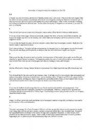 English Worksheet: Reading for FCE