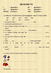 English Worksheet: BE GOING TO