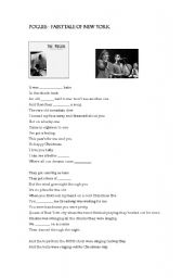 English worksheet: Fairytale of New York - The Pogues