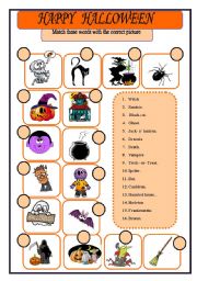 English Worksheet: HAPPY HALLOWEEN