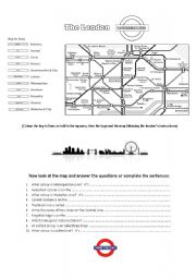 English Worksheet: The London underground