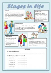 English Worksheet: Stages in Life