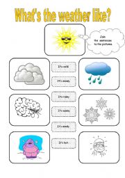 English Worksheet: Weather