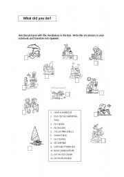 English worksheet: In Summer (PART II)
