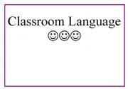 Classroom Language