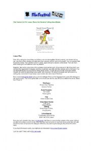 English Worksheet: Film Festival