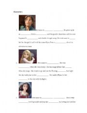 English Worksheet: Tangled Worksheet