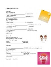 English Worksheet: Marry you - Bruno Mars