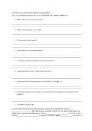 English worksheet: The all Blacks captain