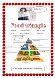 English Worksheet: FOOD PYRAMID