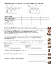 English Worksheet: Tourism