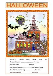 English Worksheet: Halloween 2 pages