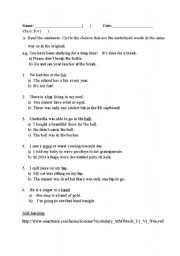 English Worksheet: simile and metaphor