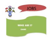 English Worksheet: WHO AM I GAME- JOBS
