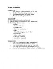 English worksheet: Because of Winn Dixie Quiz 1