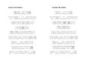 English Worksheet: COLOURS