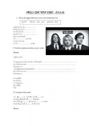 English Worksheet: Smells like Teen Spirit