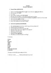 English Worksheet: Friends, season 1, episode 1, video exercise