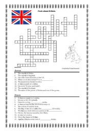 English worksheet: Facts about Britain